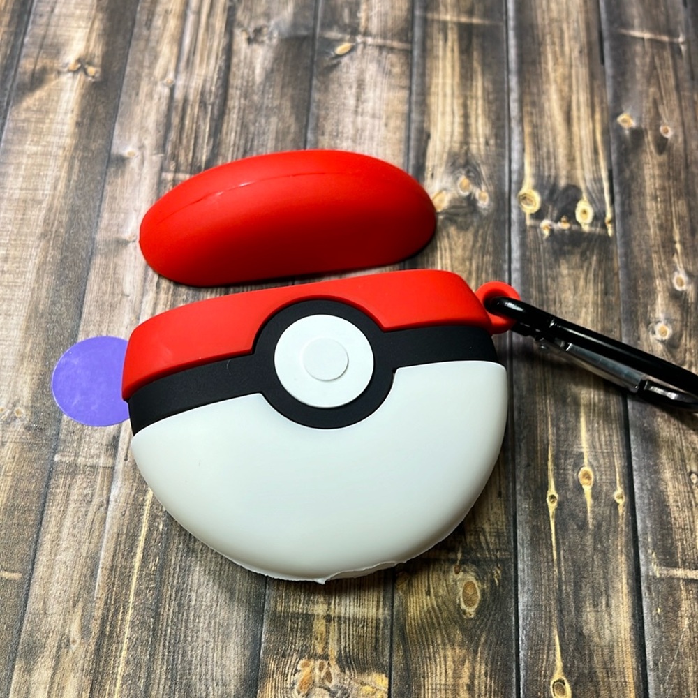 5for$10 Pokeball-inspired Red And White AirPod one And Two Protective Case NWT